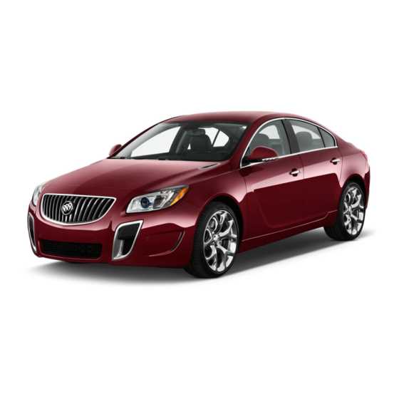 2012 buick regal owners manual