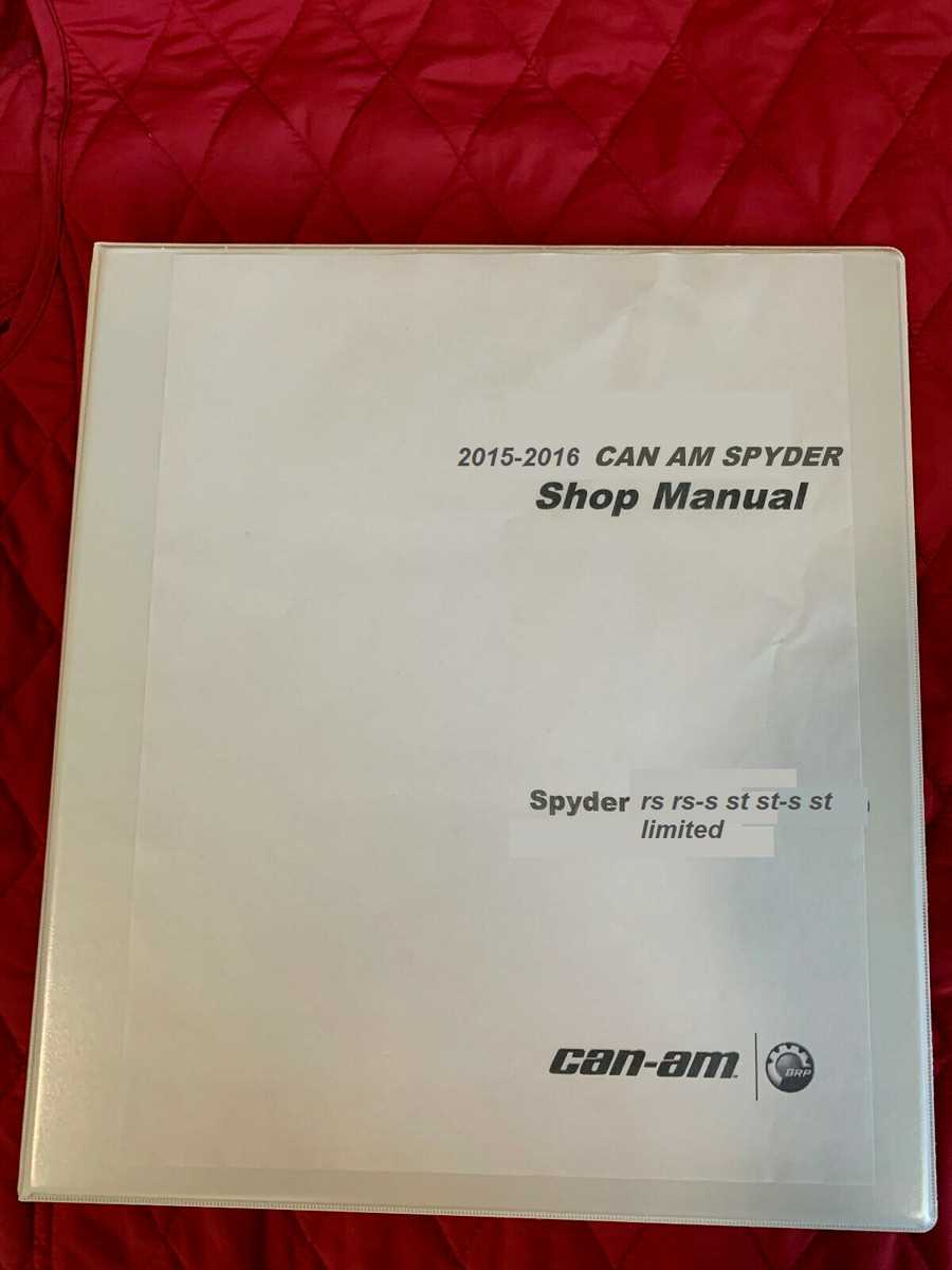 2012 can am spyder owners manual