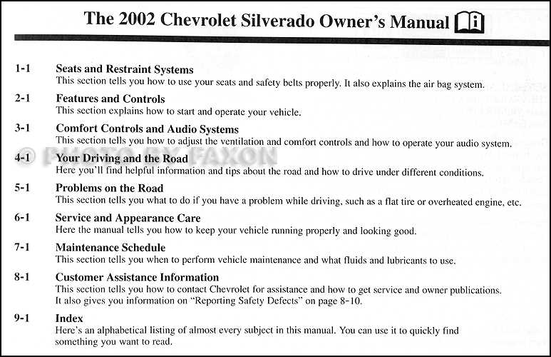 2012 chevrolet silverado owners manual