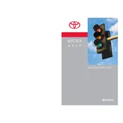 2012 toyota matrix owners manual