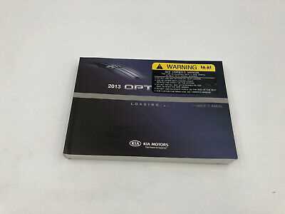 2013 kia optima ex owners manual