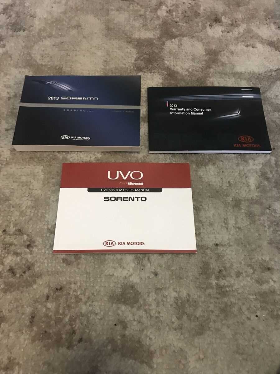 2013 kia sorento owners manual