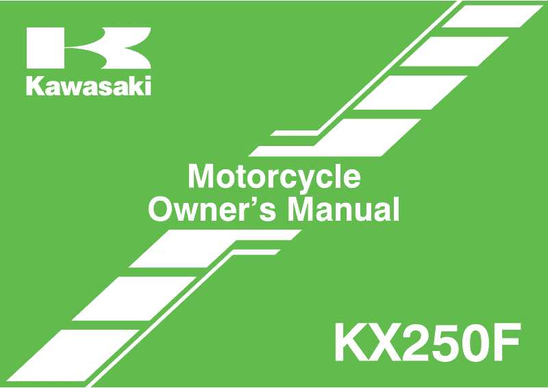 2013 kx250f owners manual