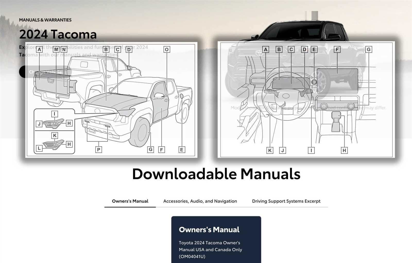 2013 toyota tacoma owners manual