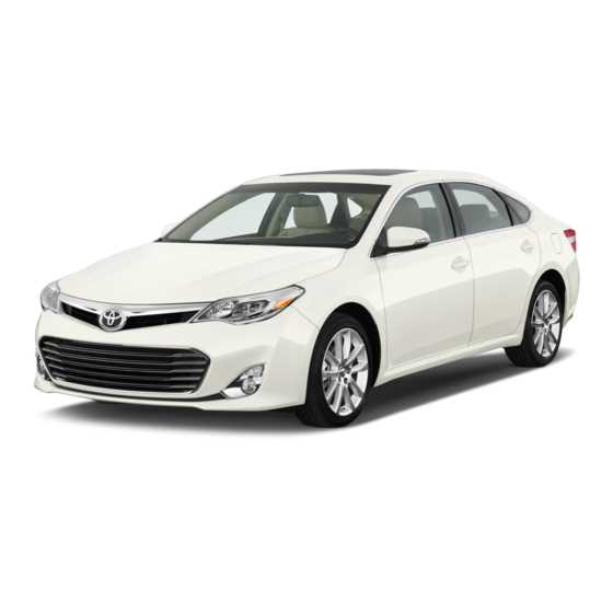 2013 toyota avalon limited owners manual