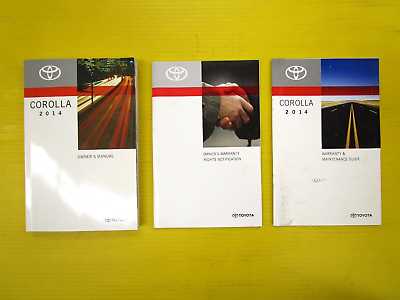 2014 corolla owners manual