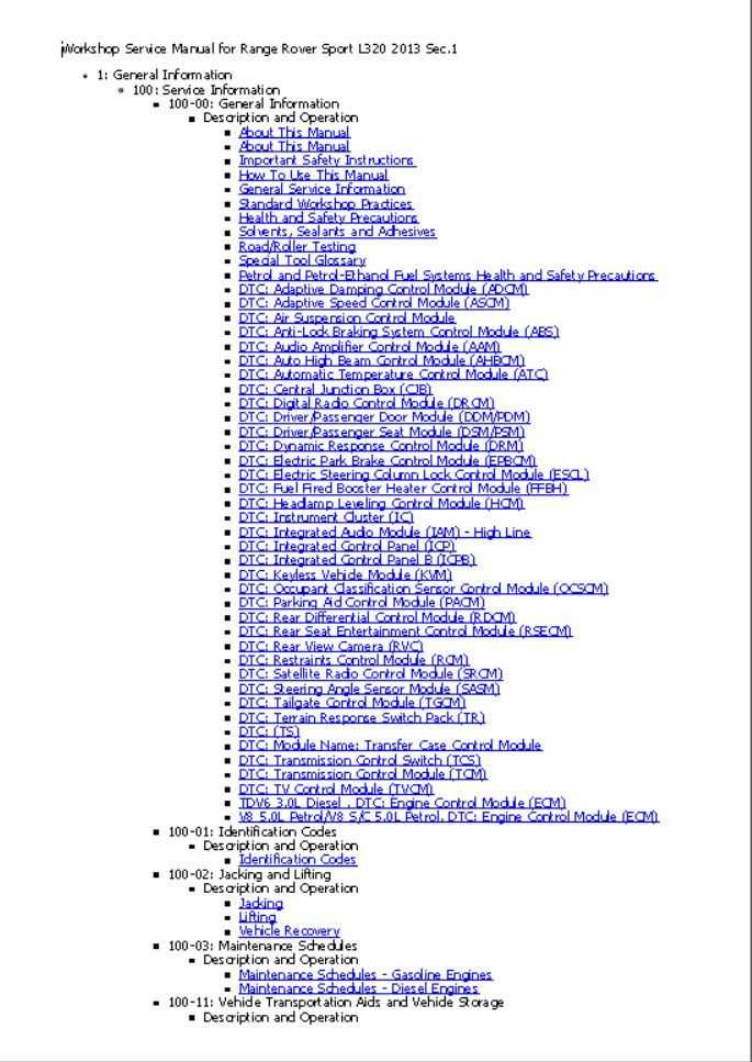 2014 range rover sport owners manual