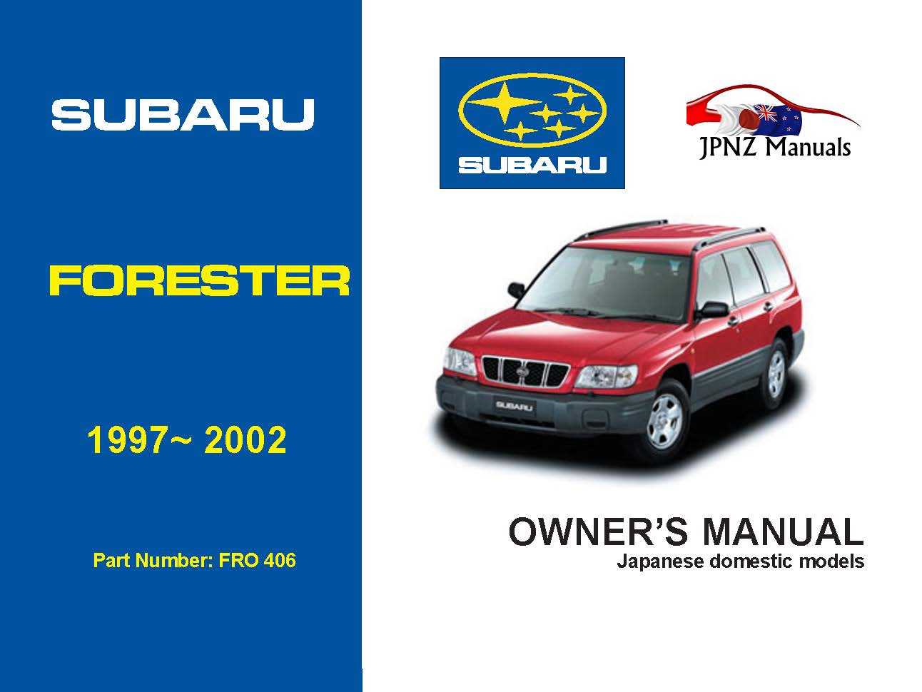 2014 subaru forester owners manual