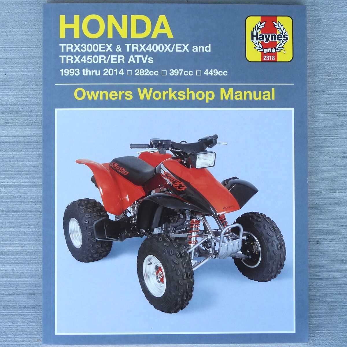2014 honda rancher owners manual