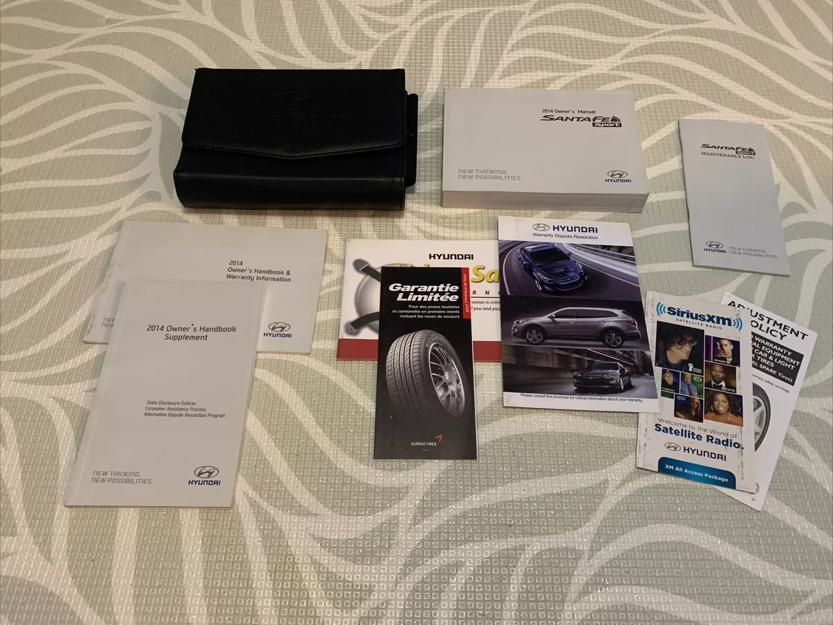 2014 santa fe owners manual