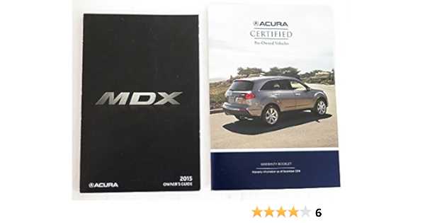 2015 acura mdx owners manual
