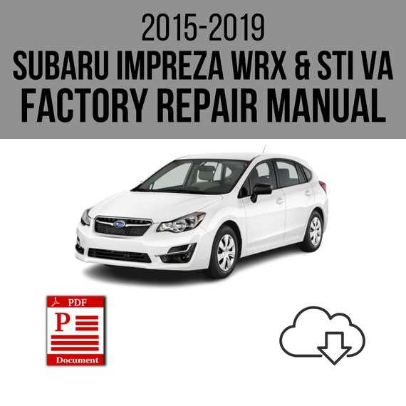 2015 wrx owners manual