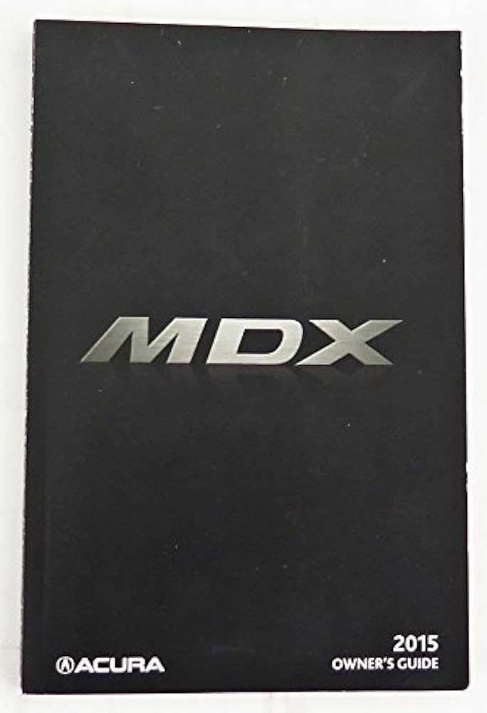 2015 acura mdx owners manual
