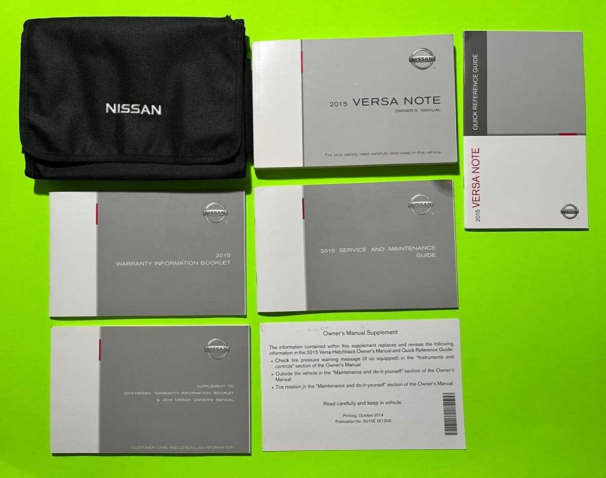 2015 nissan versa owners manual