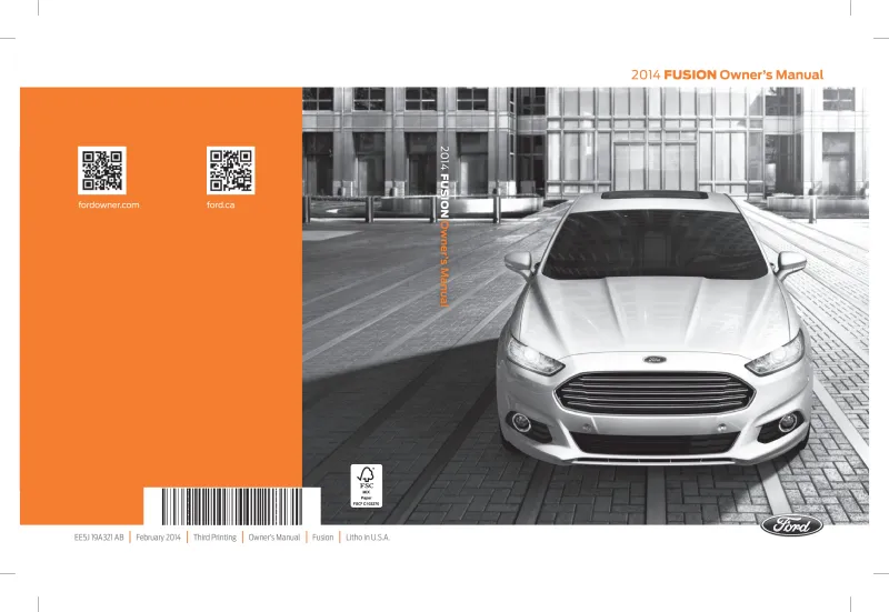 2016 fusion owners manual