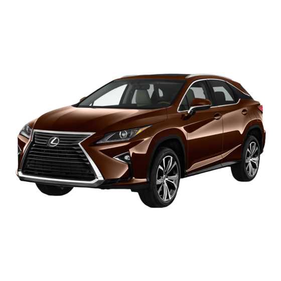 2016 lexus rx 350 owners manual