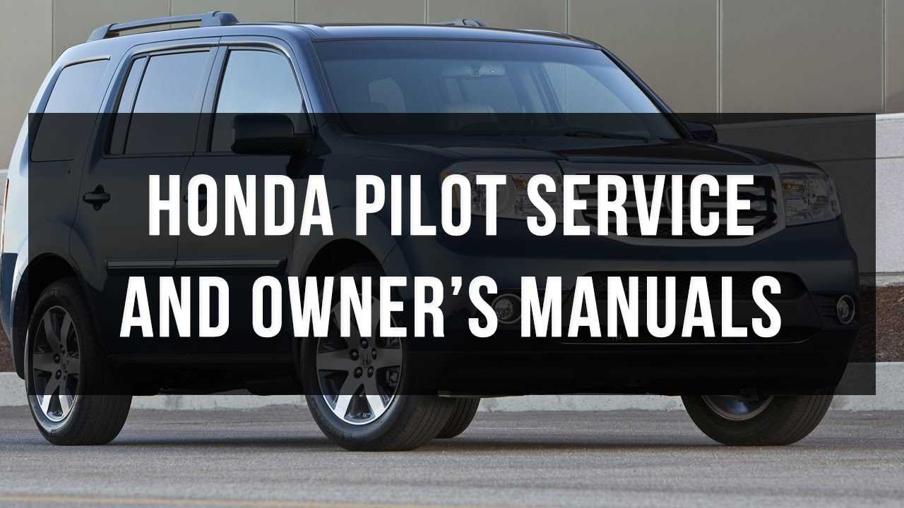 2016 pilot owners manual