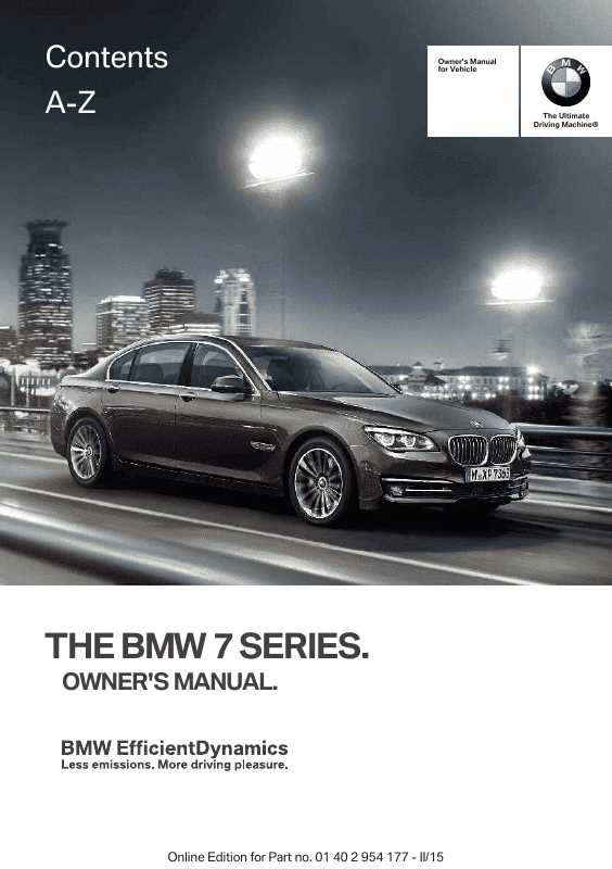 2016 bmw 740i owners manual