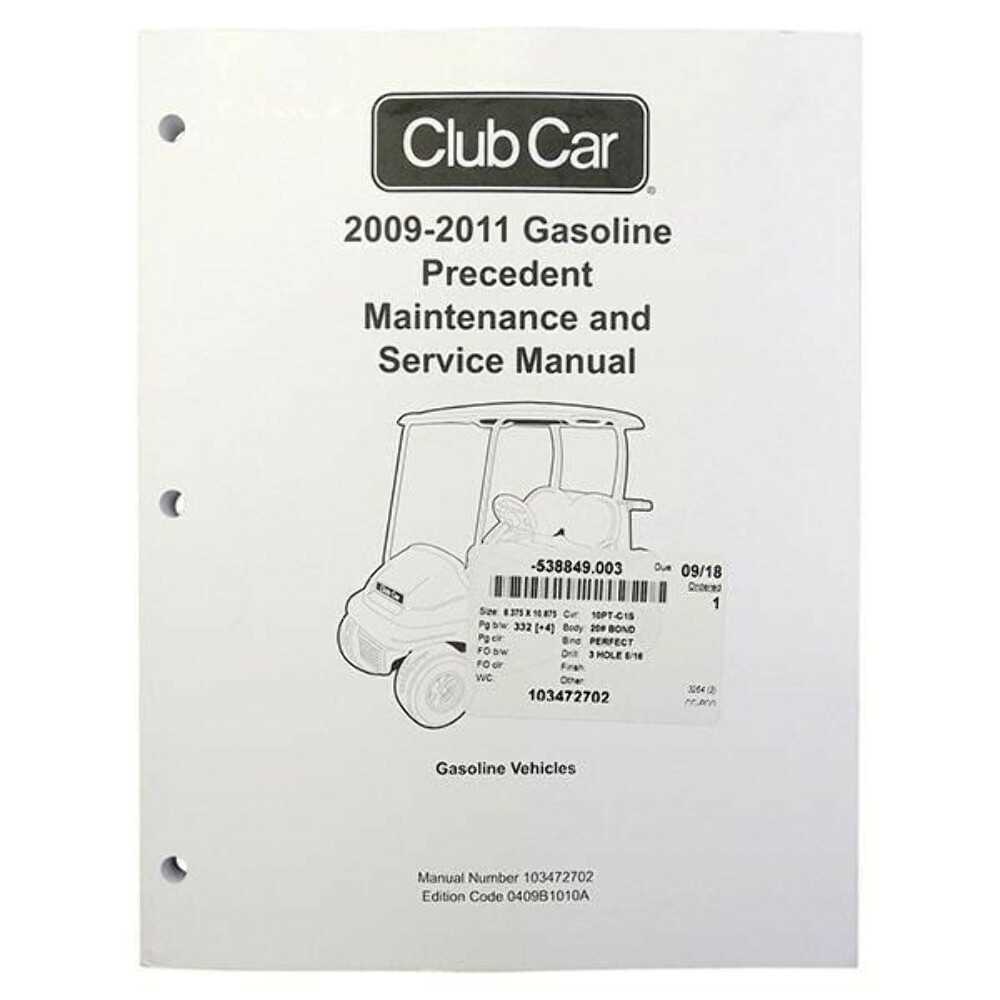 2016 club car precedent owners manual