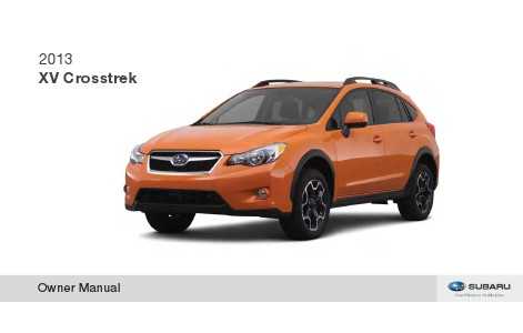 2016 crosstrek owners manual