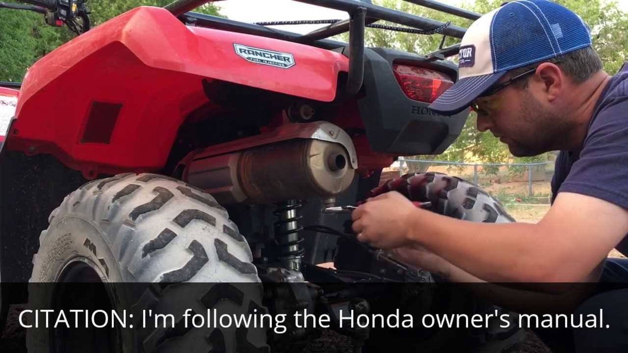 2016 honda rubicon owners manual
