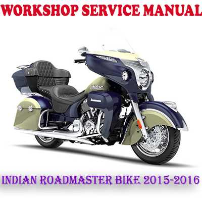 2016 indian roadmaster owners manual