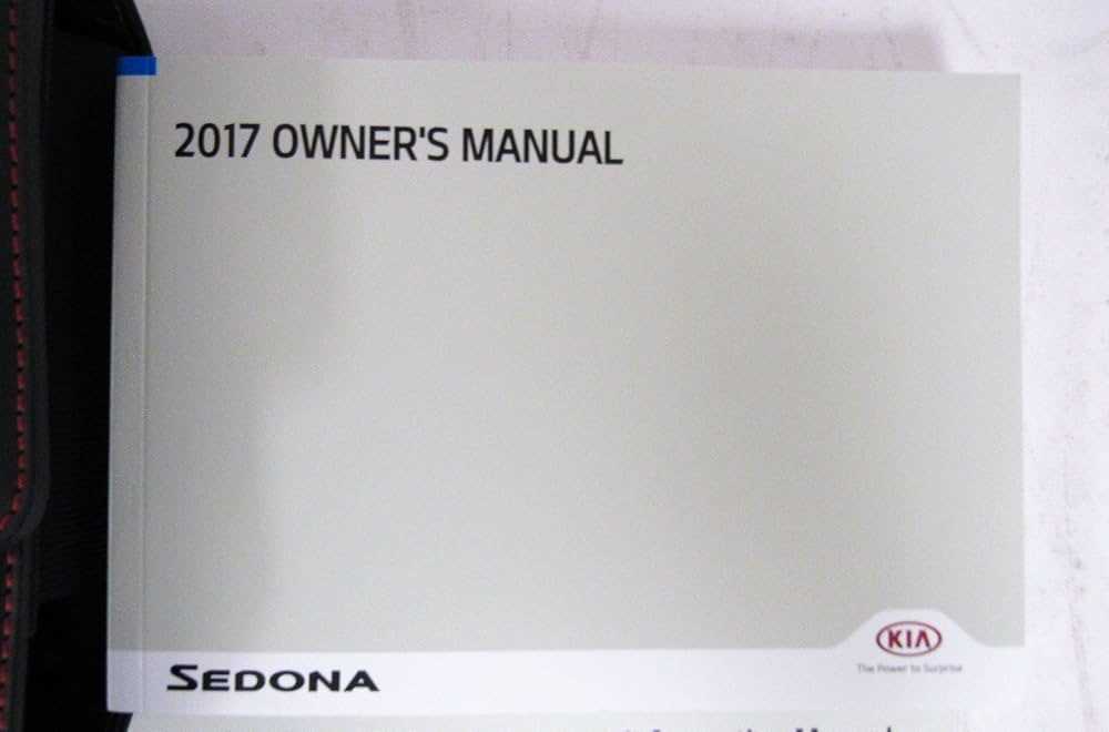 2017 kia sedona owners manual