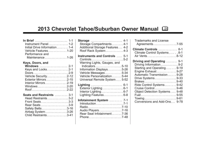 2017 tahoe owners manual