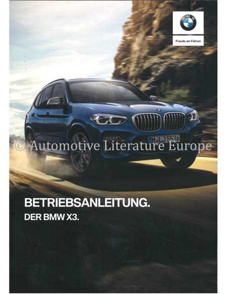 2017 bmw x3 owners manual