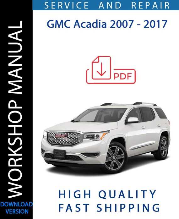 2017 gmc acadia owners manual