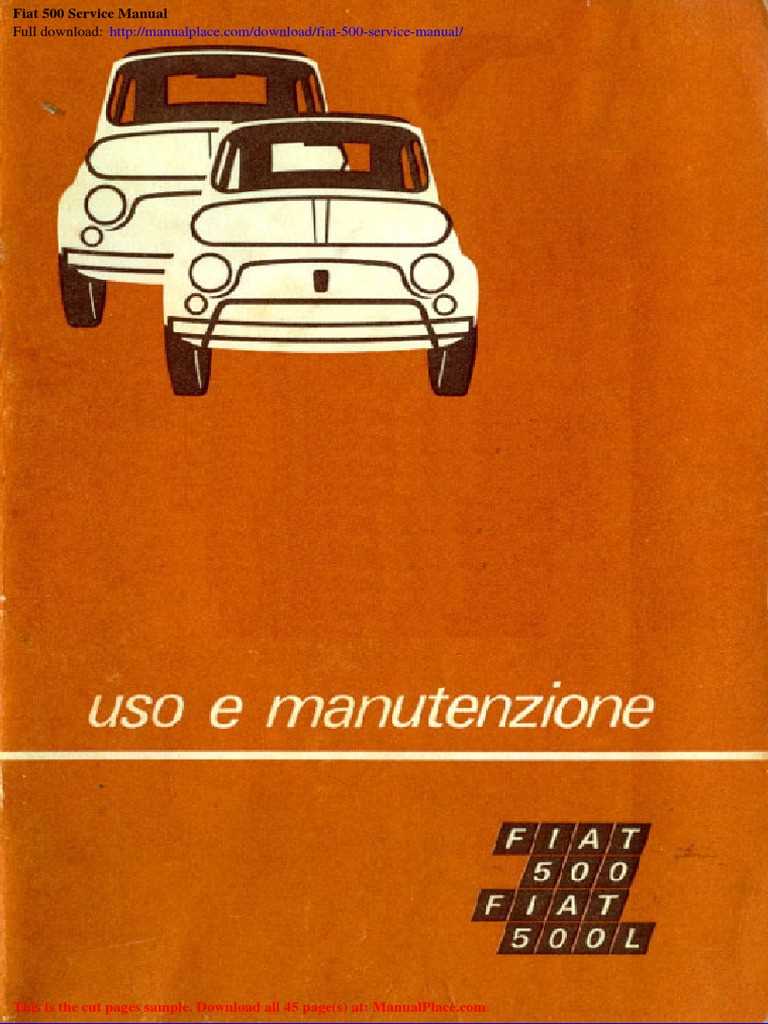 2018 fiat 500 owners manual