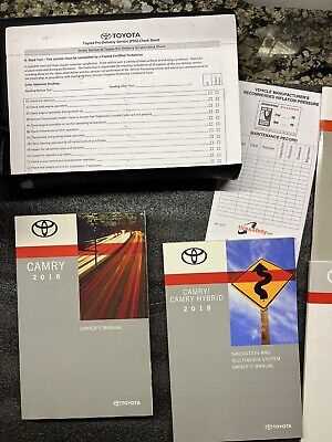 2018 toyota camry owners manual