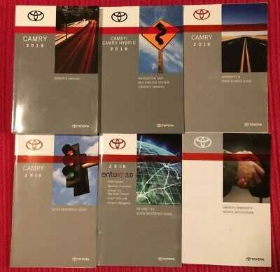 2018 toyota camry se owners manual