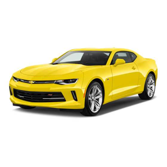 2018 chevrolet camaro owners manual