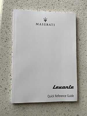 2018 maserati levante owners manual