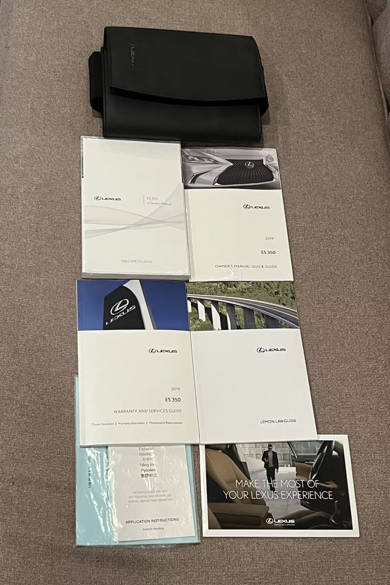 2019 es 350 owners manual