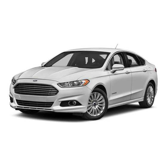 2019 ford fusion hybrid titanium owners manual