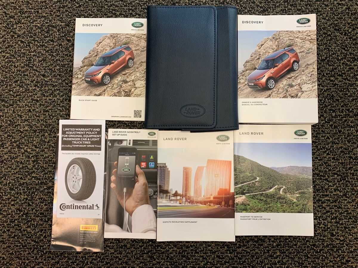2019 land rover discovery owners manual