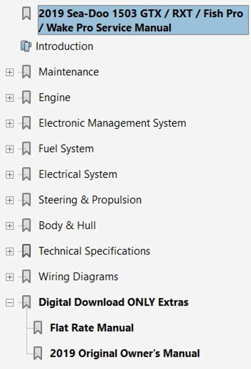 2019 sea doo rxt x 300 owners manual