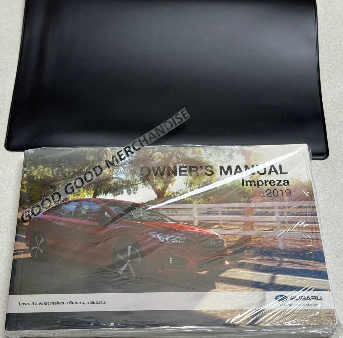 2019 subaru impreza owners manual