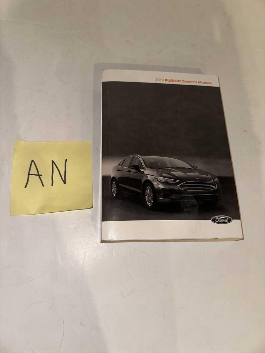 2019 ford fusion owners manual