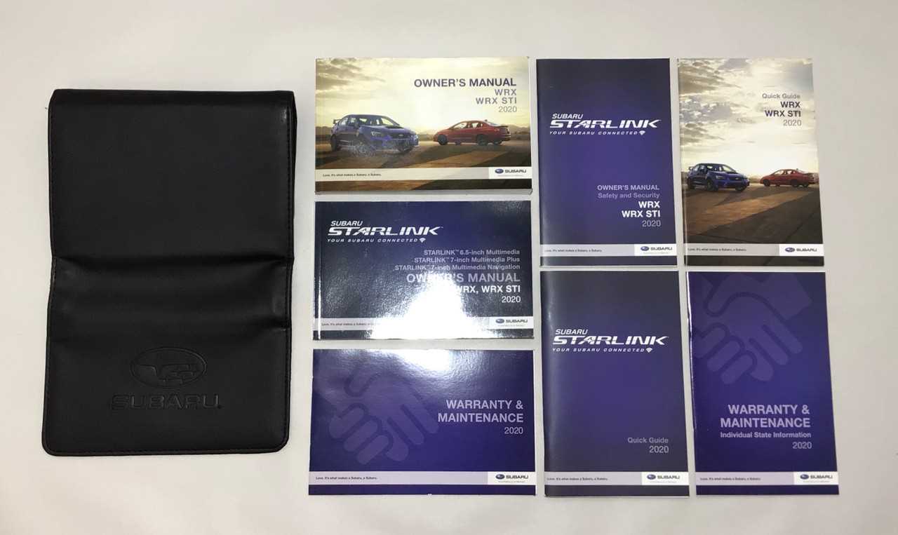 2019 subaru wrx owners manual