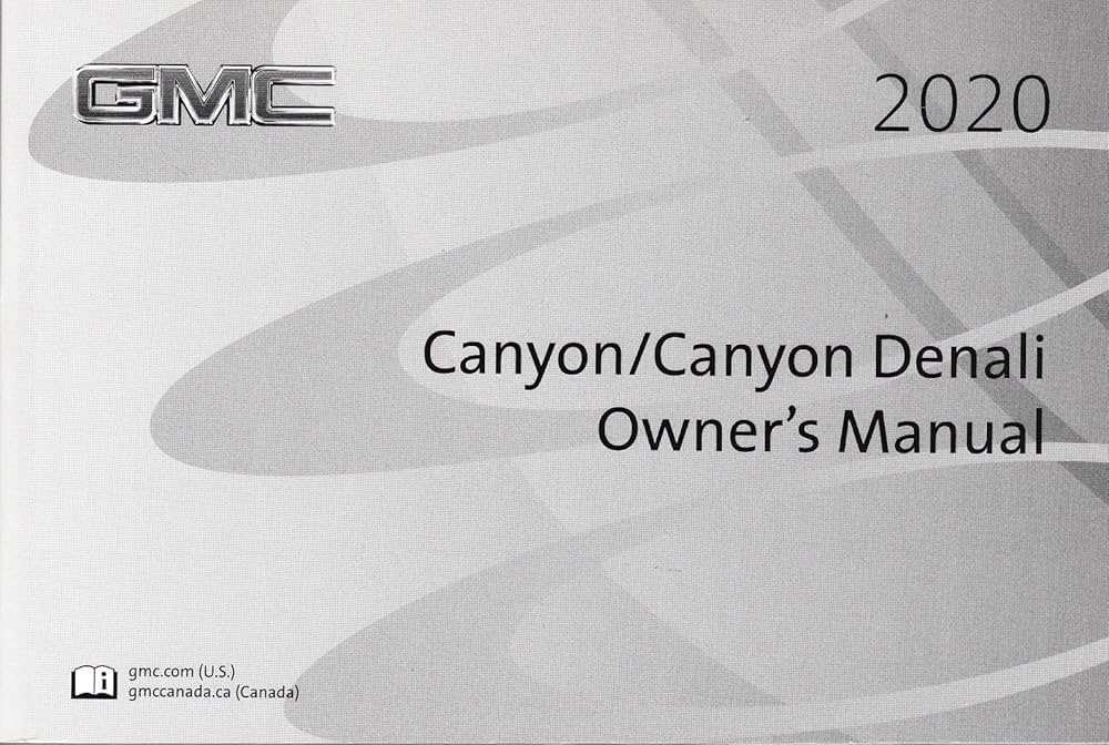 2020 gmc canyon denali owners manual