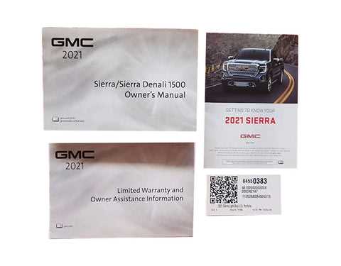 2021 gmc sierra 1500 owners manual