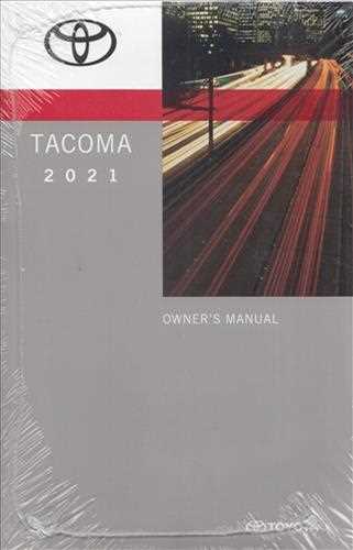 2021 toyota tacoma owners manual