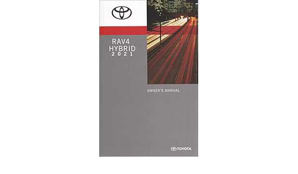 2021 rav4 hybrid owners manual