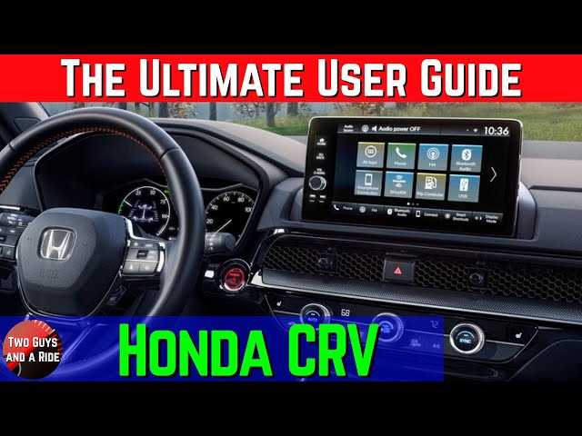 2022 cr v owners manual