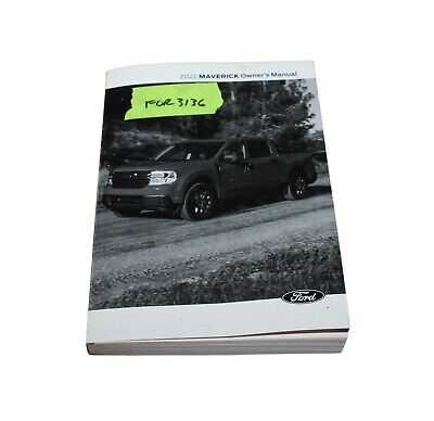 2022 ford maverick owners manual