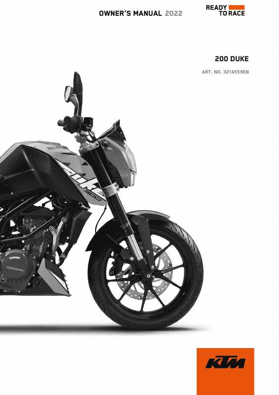 2022 ktm owners manual