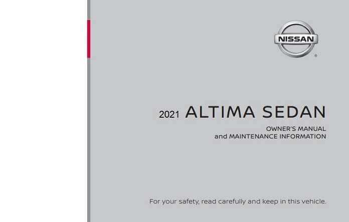 2022 nissan altima owners manual